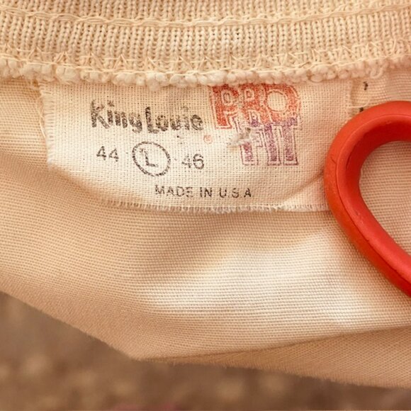 Vintage 70's King Louie ProFit Embroidered Workwear Bomber Jacket Union Made L - Picture 10 of 12